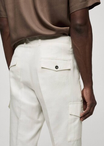 MANGO MAN Slim fit Cargo Pants in White