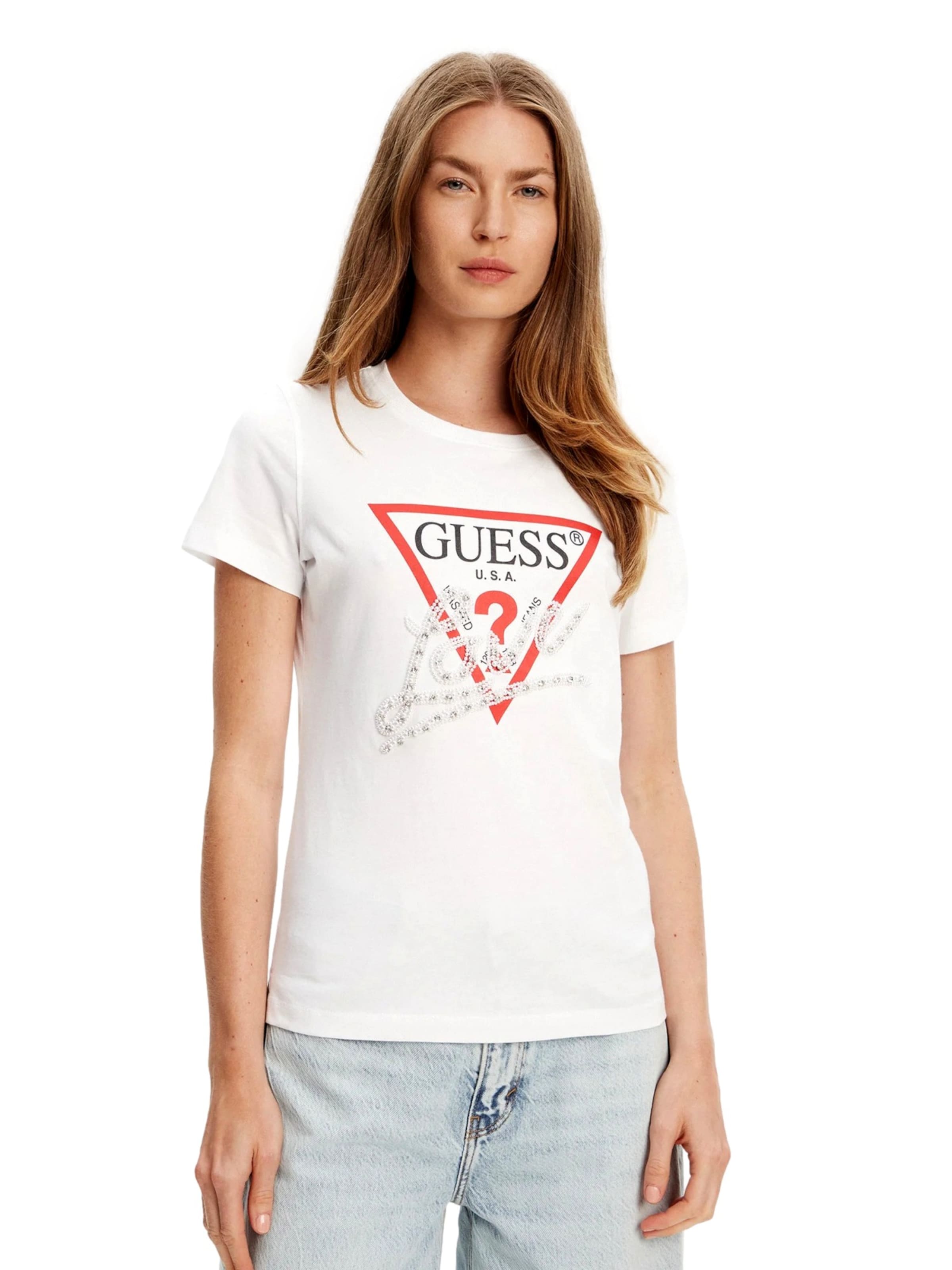 GUESS Shirt in White: front