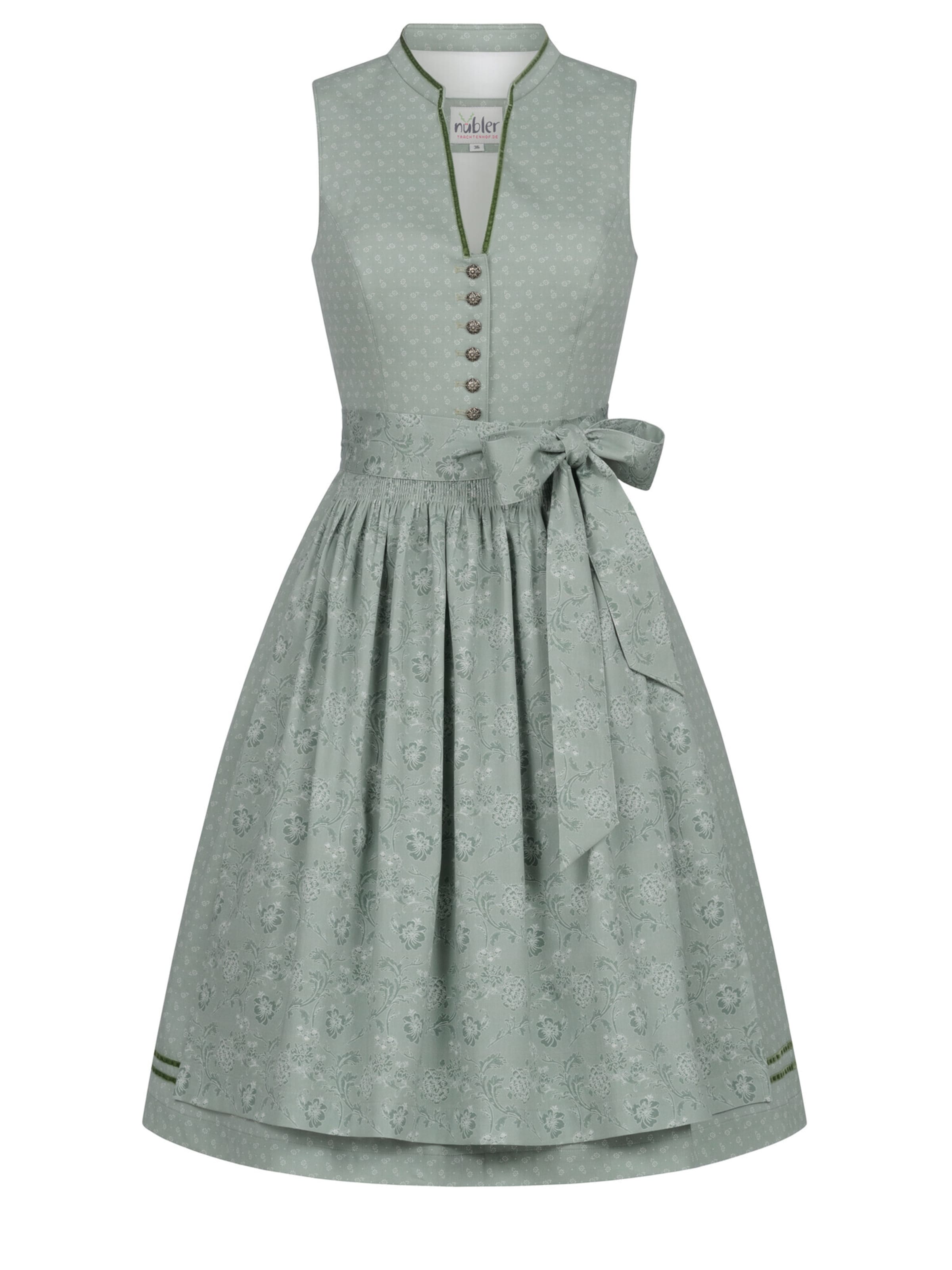 Trachtenhof Nübler Dirndl 'Dirndl midi Gabriela' in Green: front