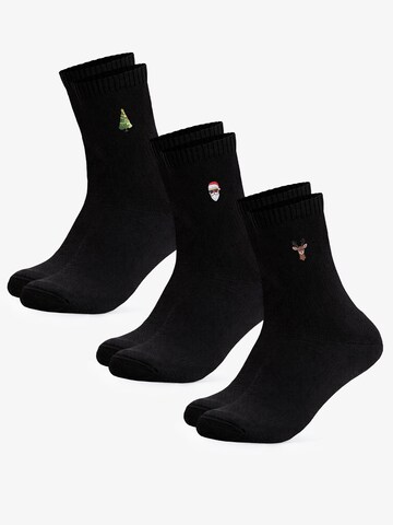 Occulto Socken 'Nick'‌‌‌‌‌‌‌‌‌ in Schwarz: Vorderseite