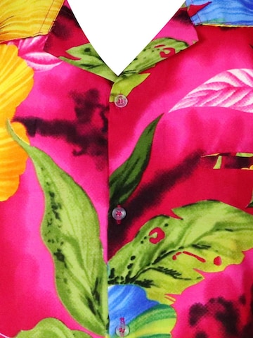 King Kameha Shirt 'Big Flower' in Roze