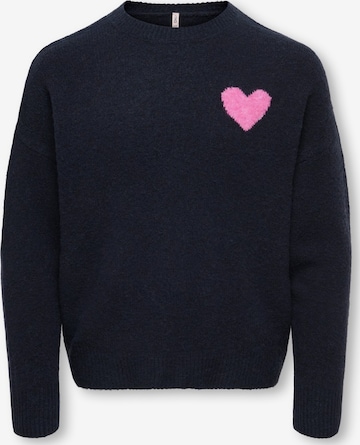 ONLY GIRLS Neulepaita 'KOGABBY LOVE' värissä sininen: etupuoli