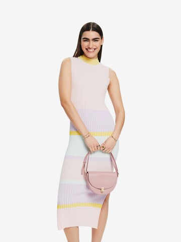 ESPRIT Knitted dress in Pink: front