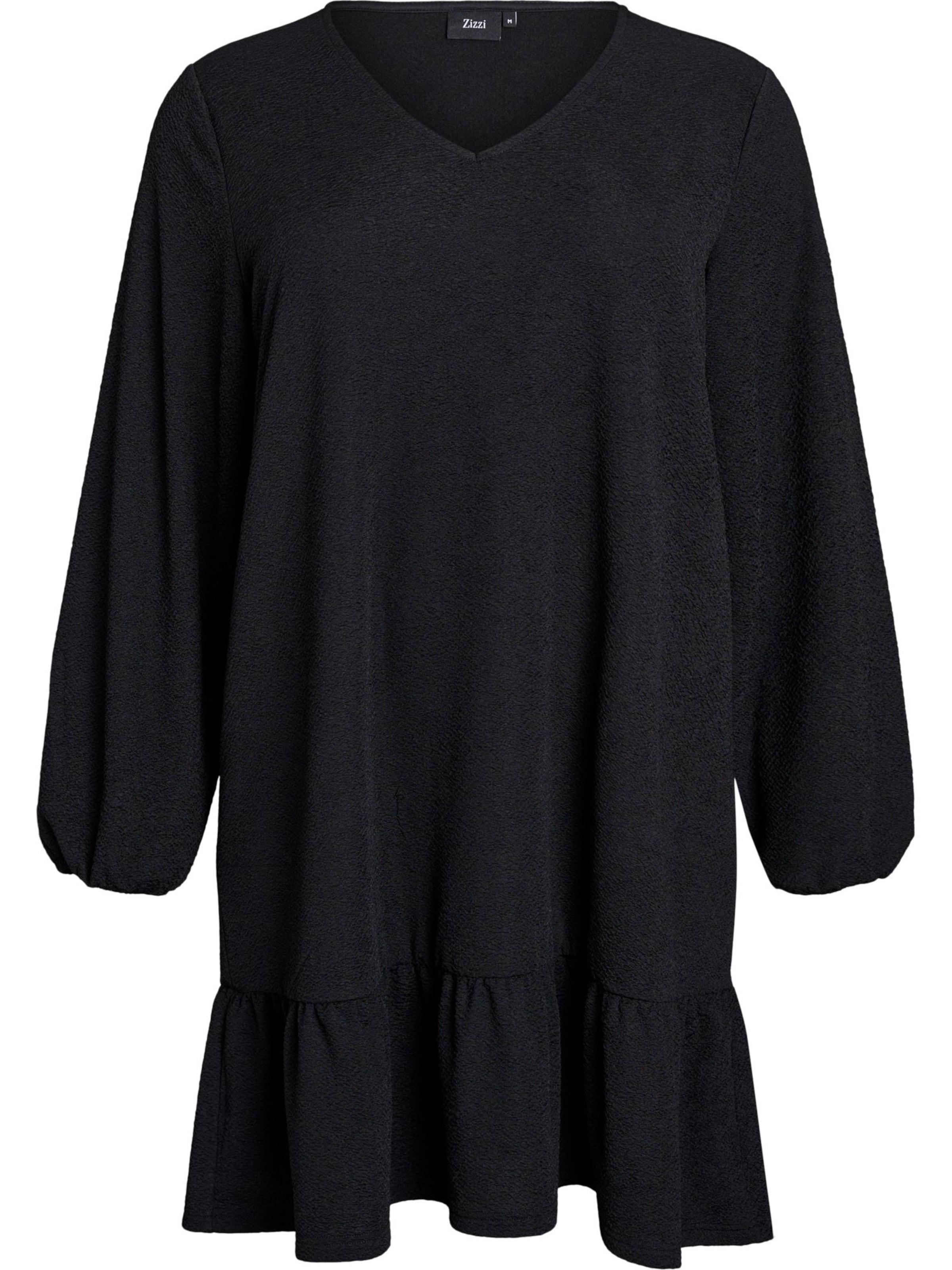 Zizzi Šaty 'MZENIA' – černá: přední strana