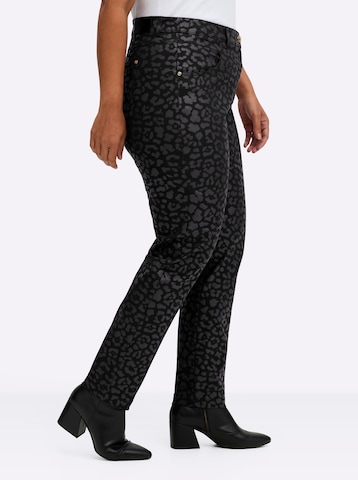 SHEEGO Slimfit Nadrág - fekete