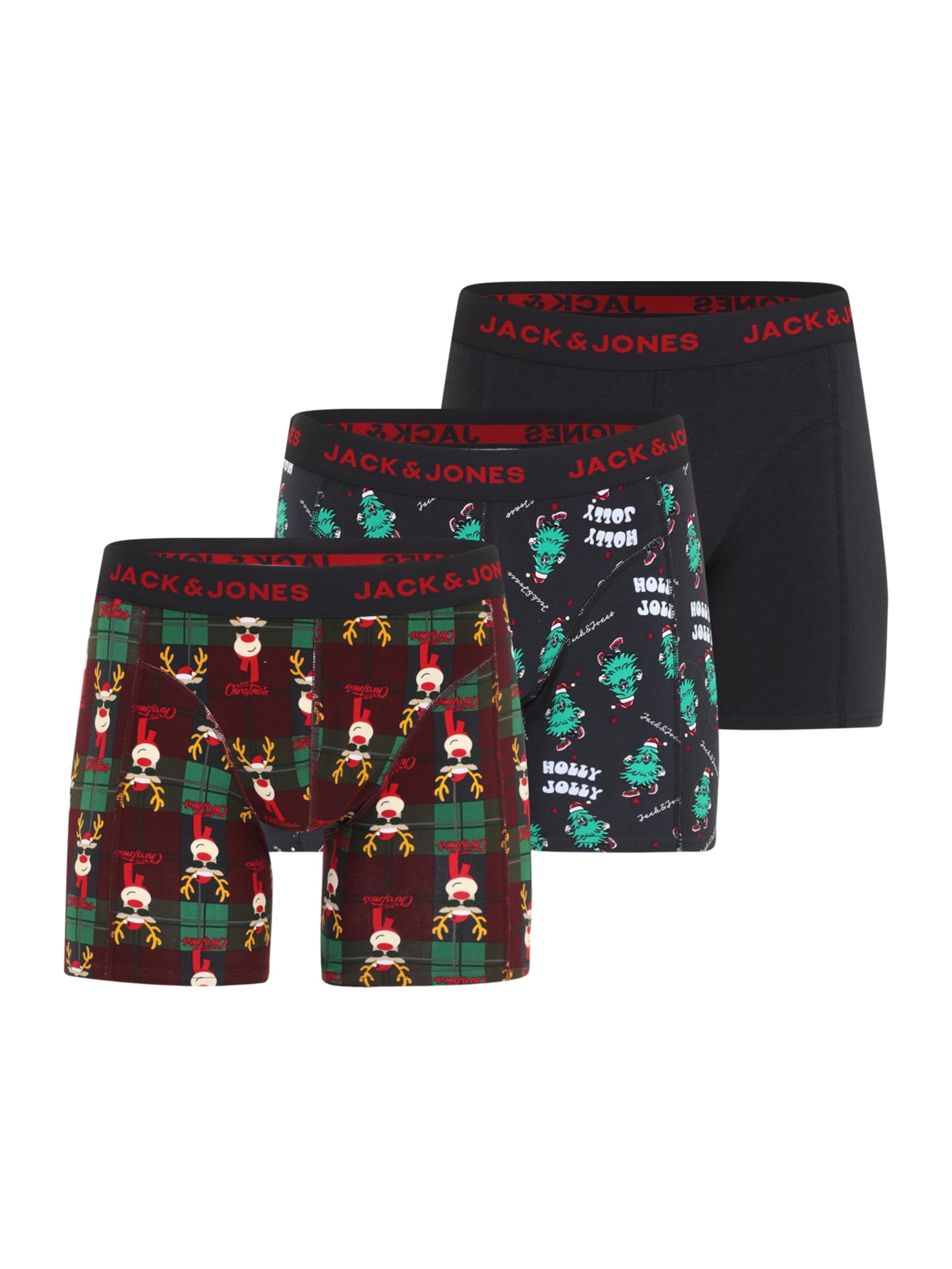 Jack & Jones Plus Боксерки 'JACRudolph' в синьо: отпред