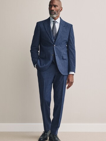 Coupe slim Pantalon à plis Next en bleu