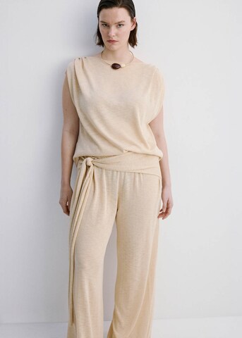 MANGO Regular Hose 'Ventura' in Beige