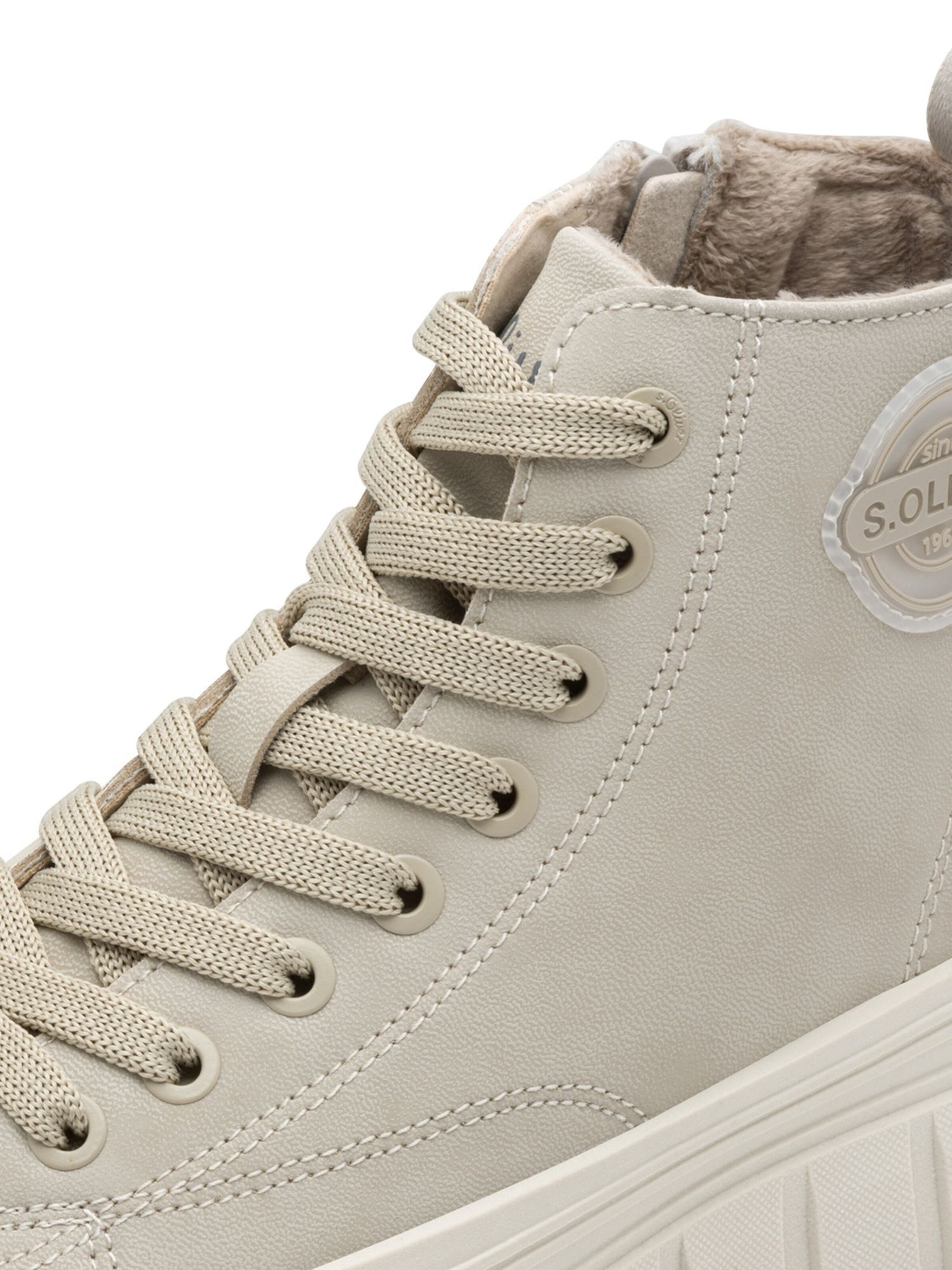 s.Oliver High-Top Sneakers in Beige