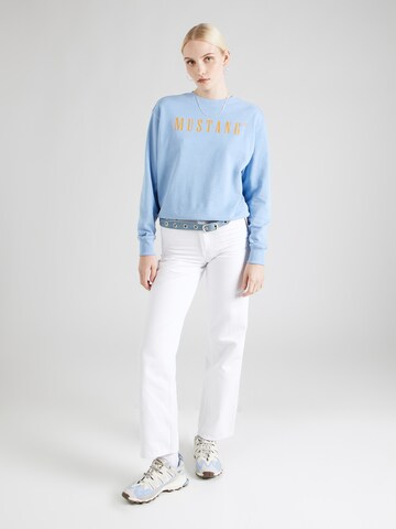 MUSTANG Sweatshirt 'Aberdeen' in Blau