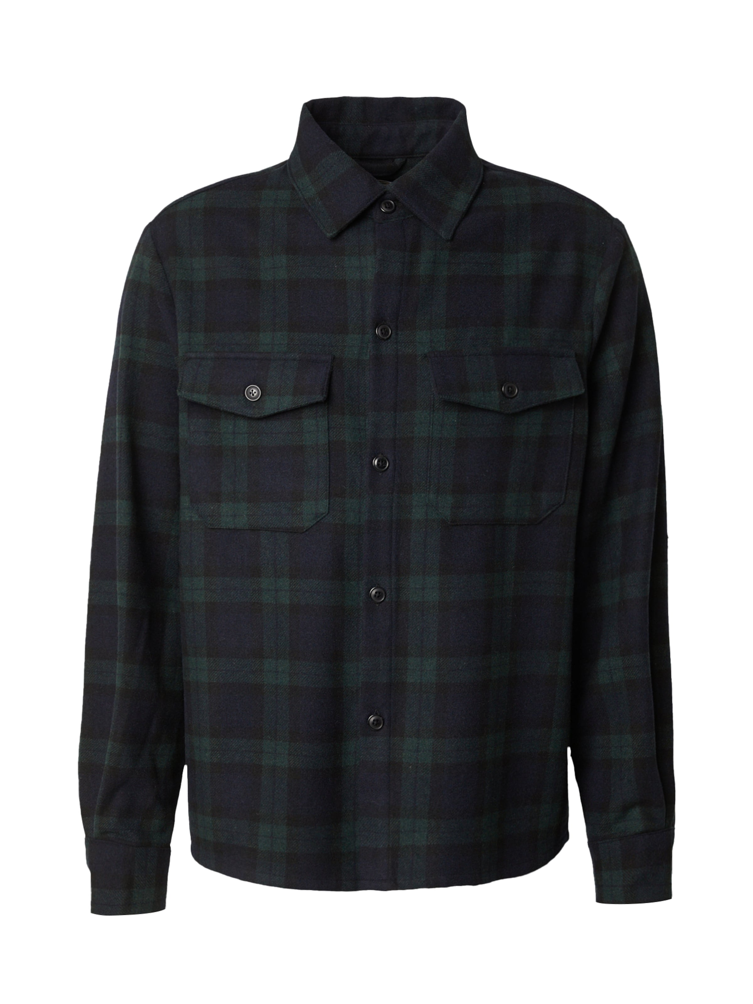 ABOUT YOU x Jaime Lorente Pohodlné nošení Košile 'Rene' – modrá: přední strana