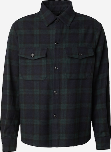 ABOUT YOU x Jaime Lorente Button Up Shirt 'Rene' in Navy / Dark green, Item view
