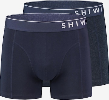 Shiwi Regular Boxershorts 'Solid ' in Blauw: voorkant