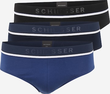 Slip SCHIESSER en bleu : devant