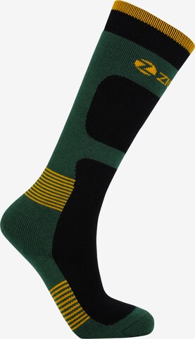 ZigZag Athletic Socks 'Tippy' in Green