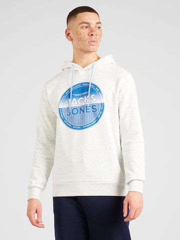 JACK & JONES Sweatshirt 'LOYD' in Wit: voorkant