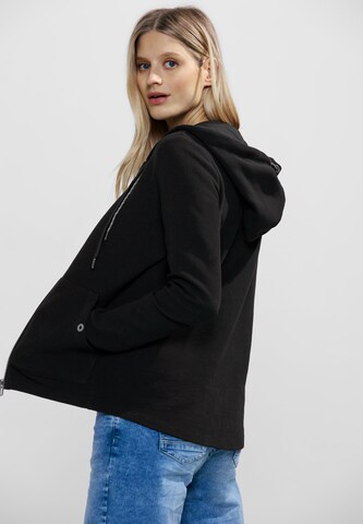 CECIL Sweatjacke in Schwarz