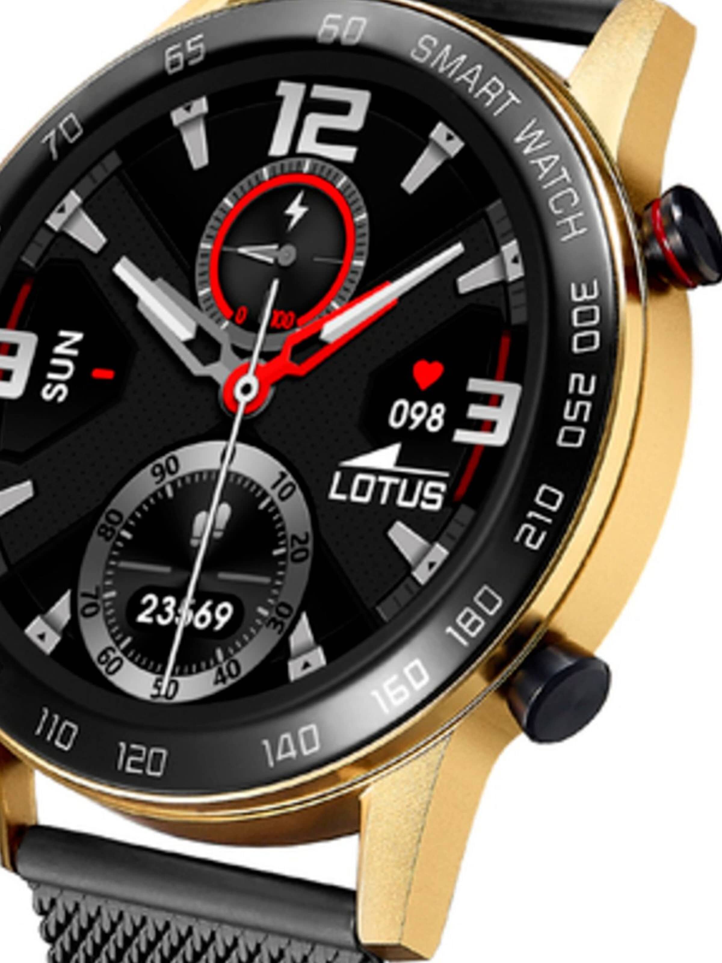 Montre digitale Lotus en noir