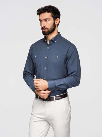 Regular fit Camicia di Ombre in blu