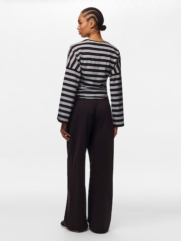 PIECES Wide leg Pants 'PCVALENTINA' in White