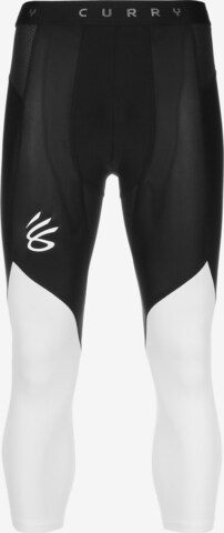 UNDER ARMOUR Skinny Sportbroek in Zwart: voorkant