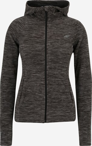 4F Athletic Fleece Jacket in Grey: front