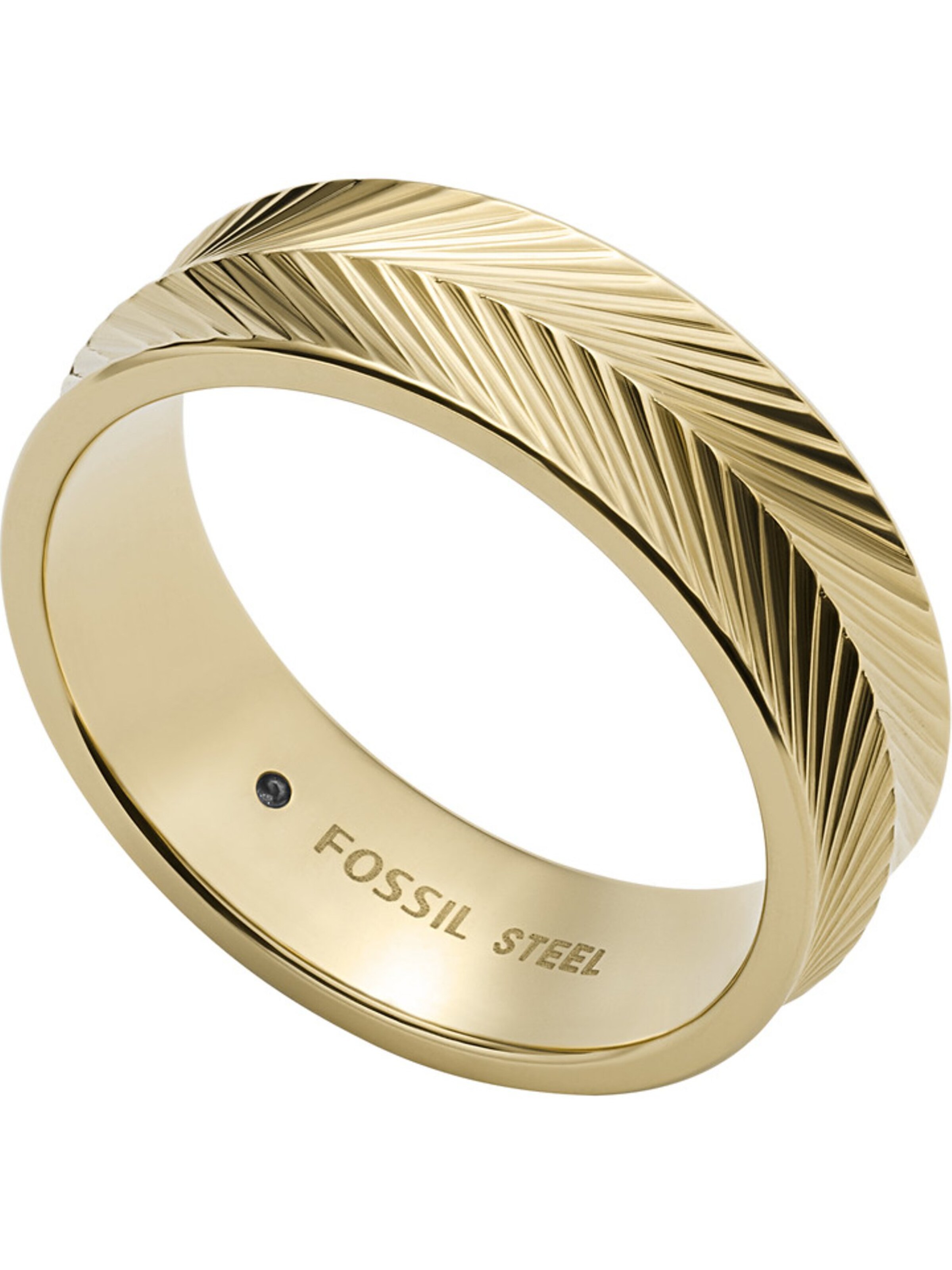 FOSSIL Ring in Gold: Vorderseite