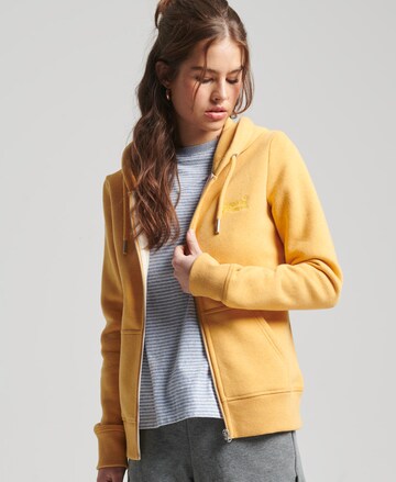 Veste de survêtement Superdry en jaune