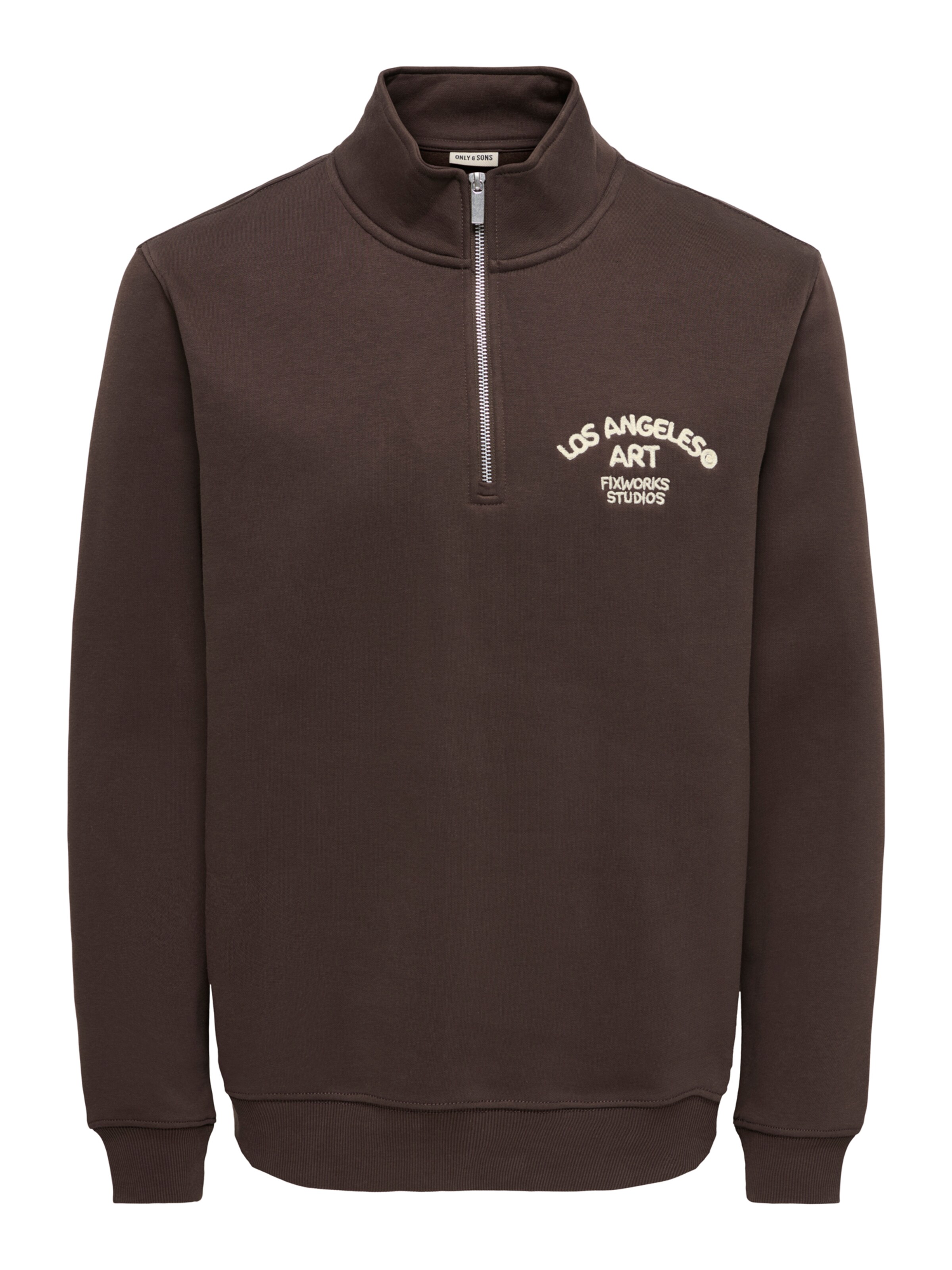 Sweat-shirt 'ONSConnor' Only & Sons en marron : devant