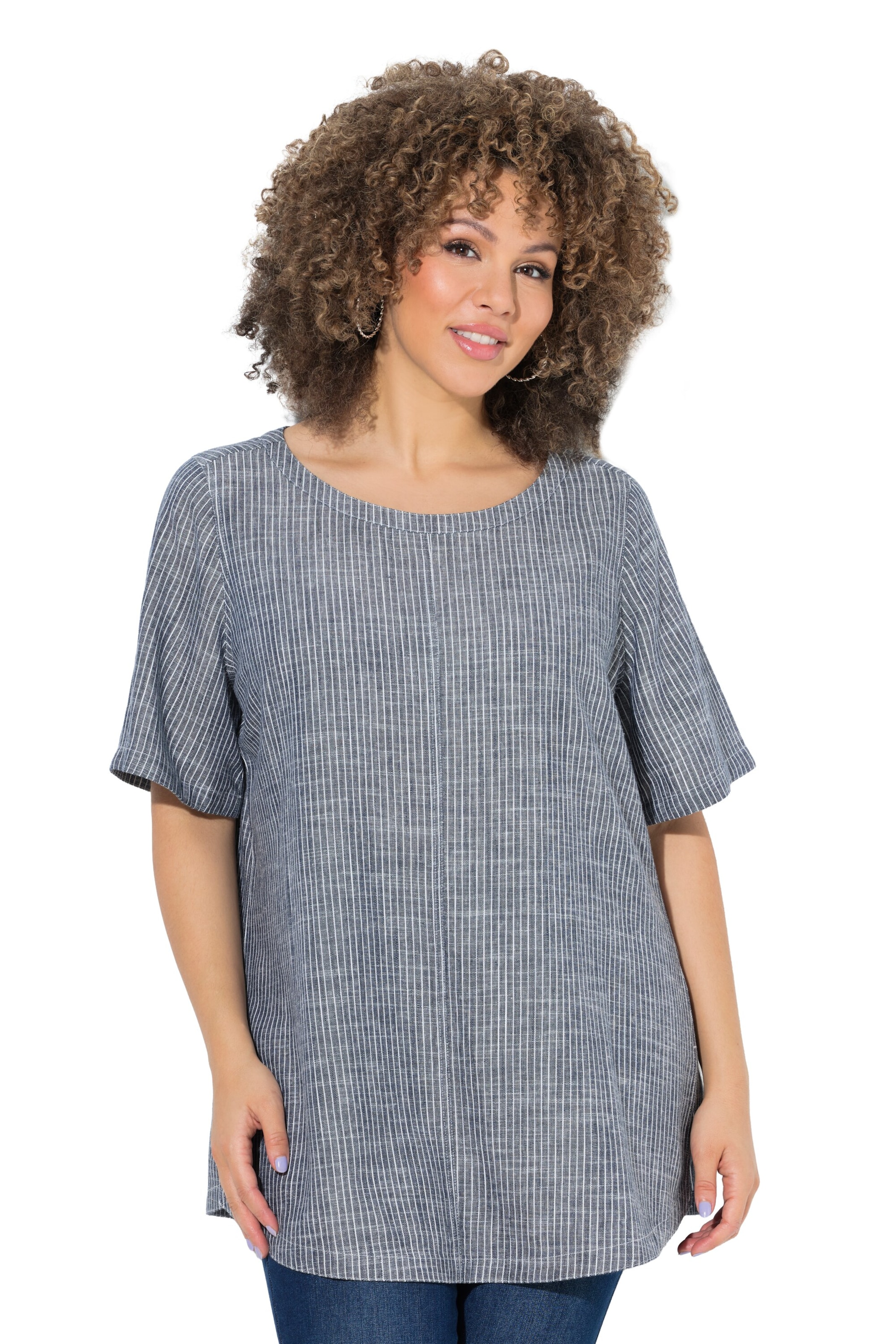 Ulla Popken Blouse in Blue: front