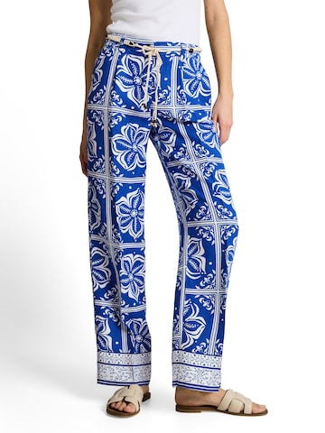 TOM TAILOR - Loosefit Pantalón plisado en azul: frente