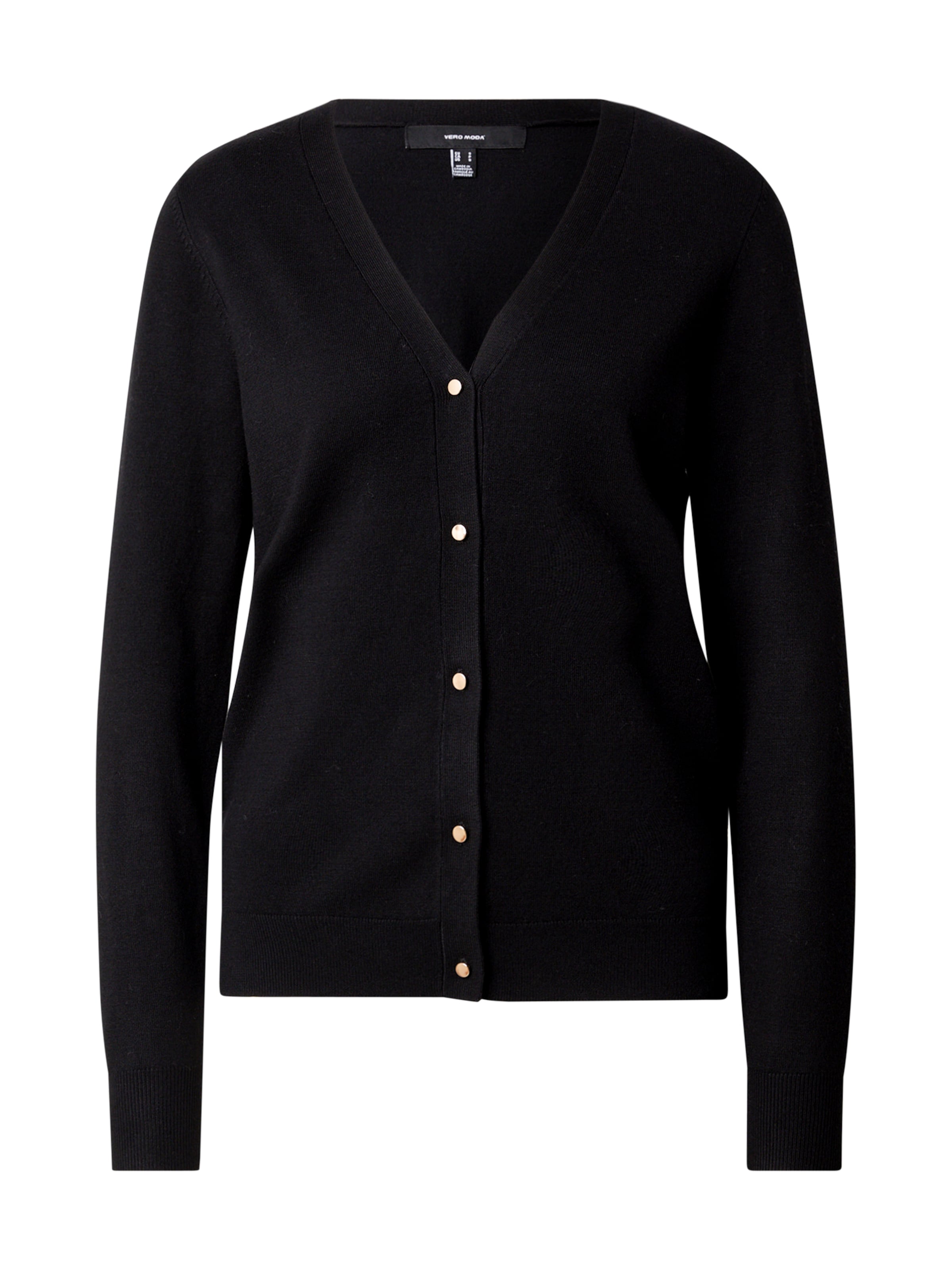 Geacă tricotată 'Silje' de la VERO MODA pe negru: față