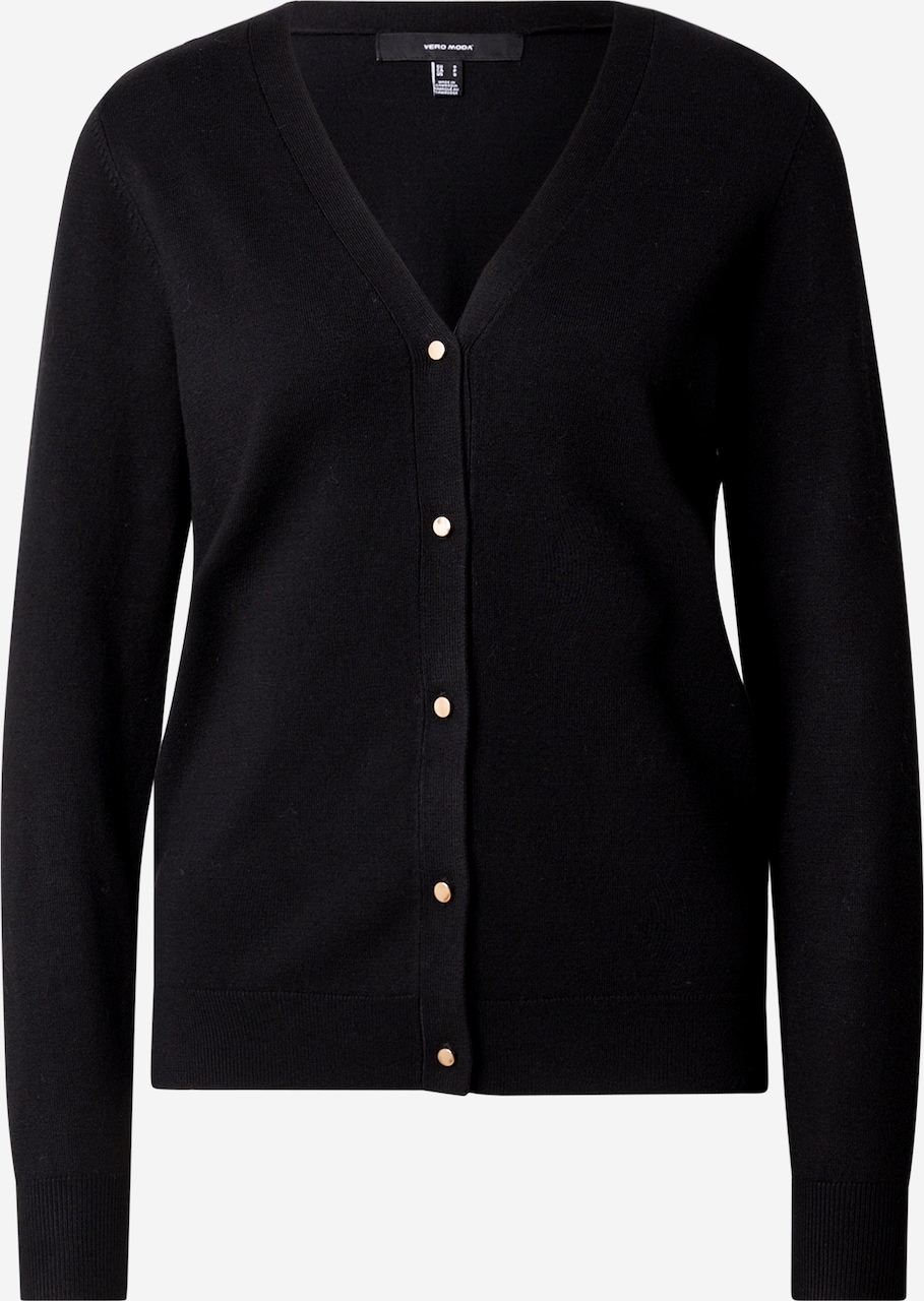Geacă tricotată 'Silje' de la VERO MODA pe negru: față