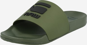 G-Star RAW Pantofle 'Cart III' – zelená: přední strana