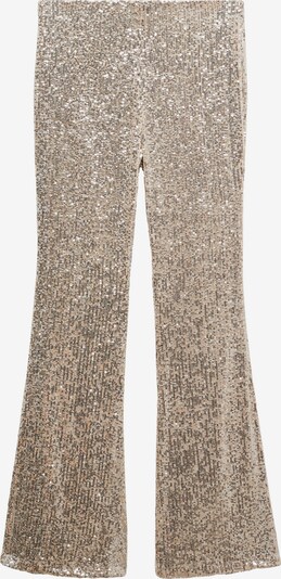Pantaloni MANGO pe crem / argintiu, Vizualizare produs