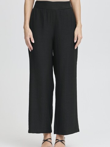 Loosefit Pantalon 'FRAriana' Fransa en noir : devant