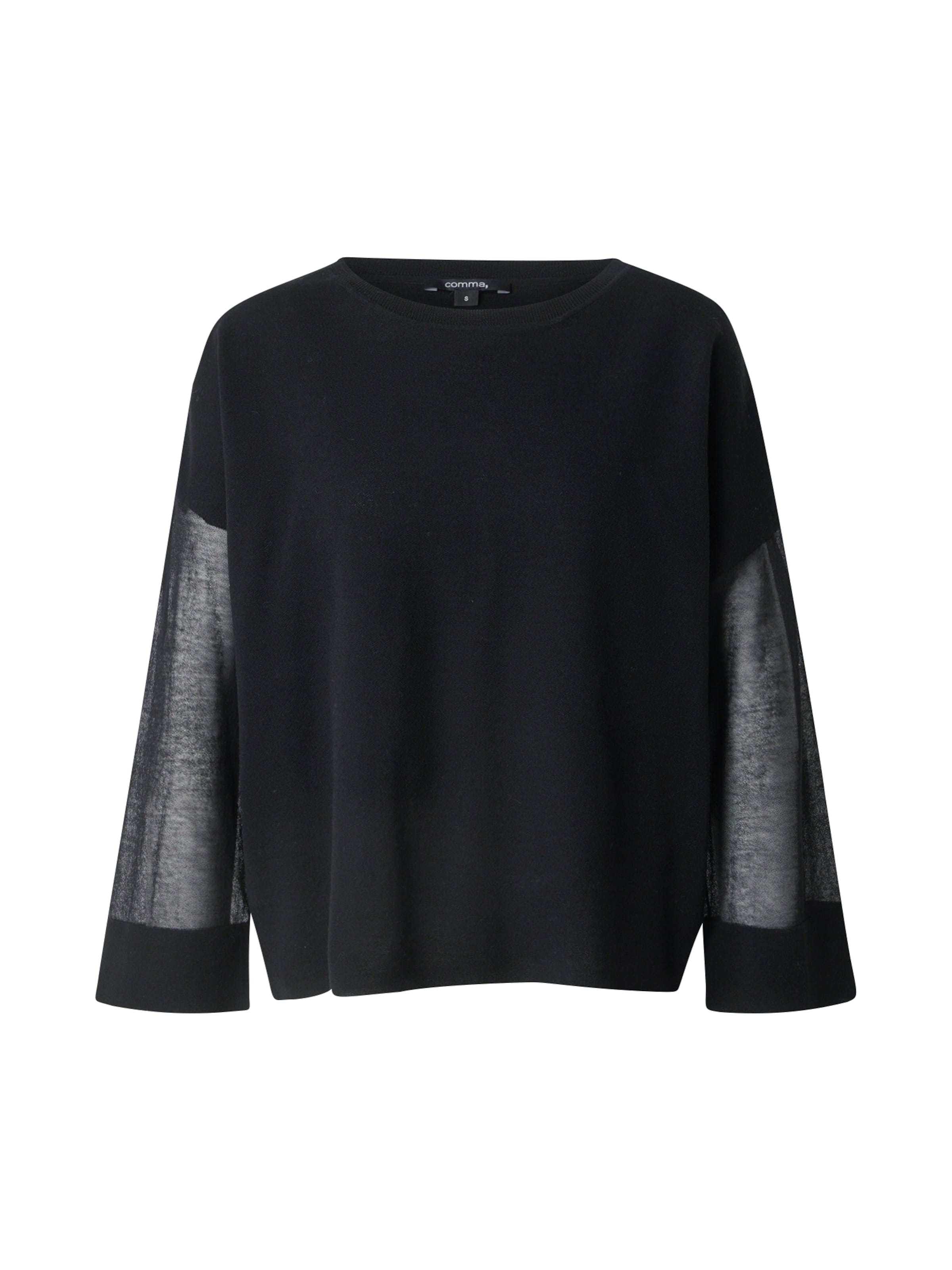 COMMA Pullover in Schwarz: Vorderseite