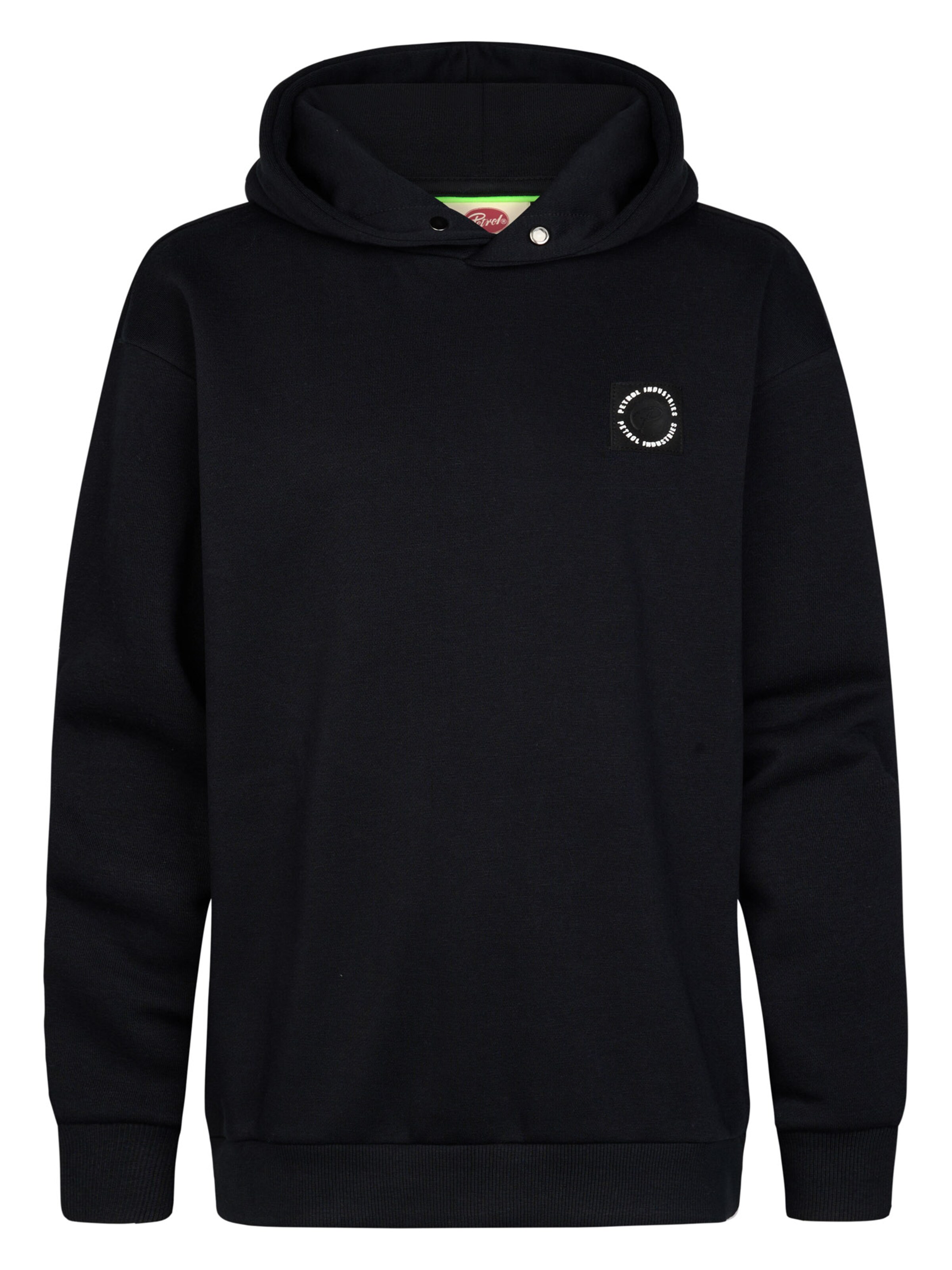 Petrol Industries Sweatshirt in Zwart: voorkant