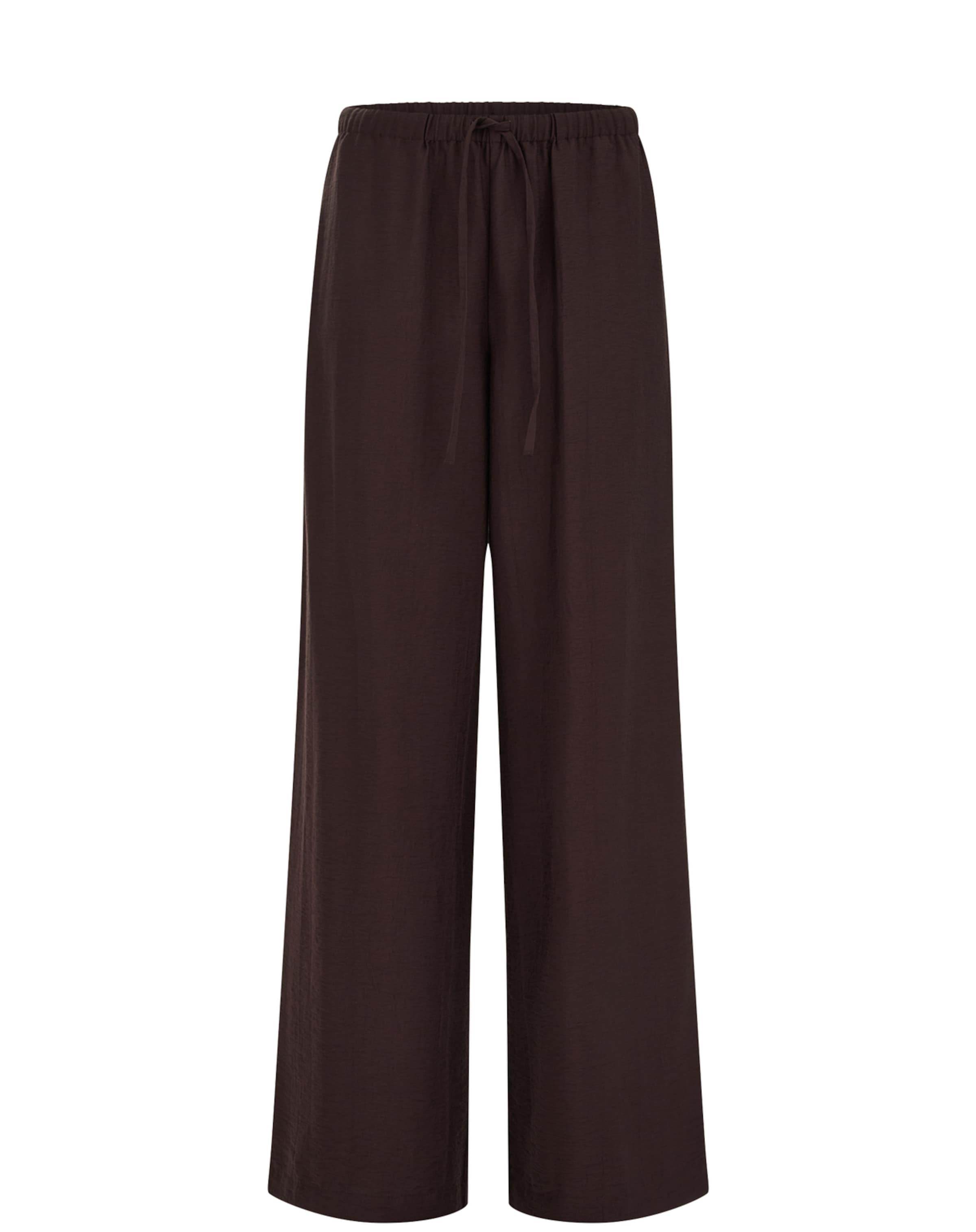 WE Fashion Свободный крой Штаны в Коричневый: спереди