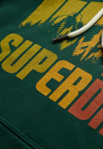 Superdry Sweatshirt 'Mountain Regenbogen' in Groen