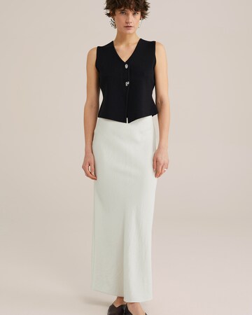 Cardigan 'THE STATEMENT GILET' WE Fashion en noir