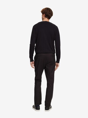 ESPRIT Slimfit Broek in Zwart