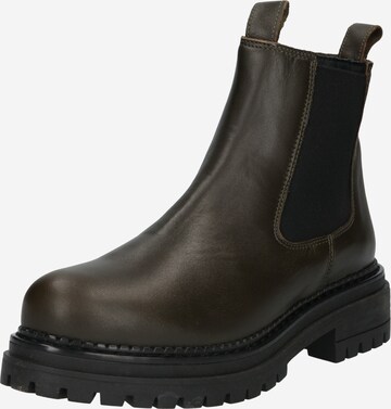 Ca'Shott Chelsea boots in Bruin: voorkant