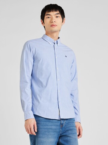 SCOTCH & SODA Slim fit Button Up Shirt 'Essential' in Blue: front