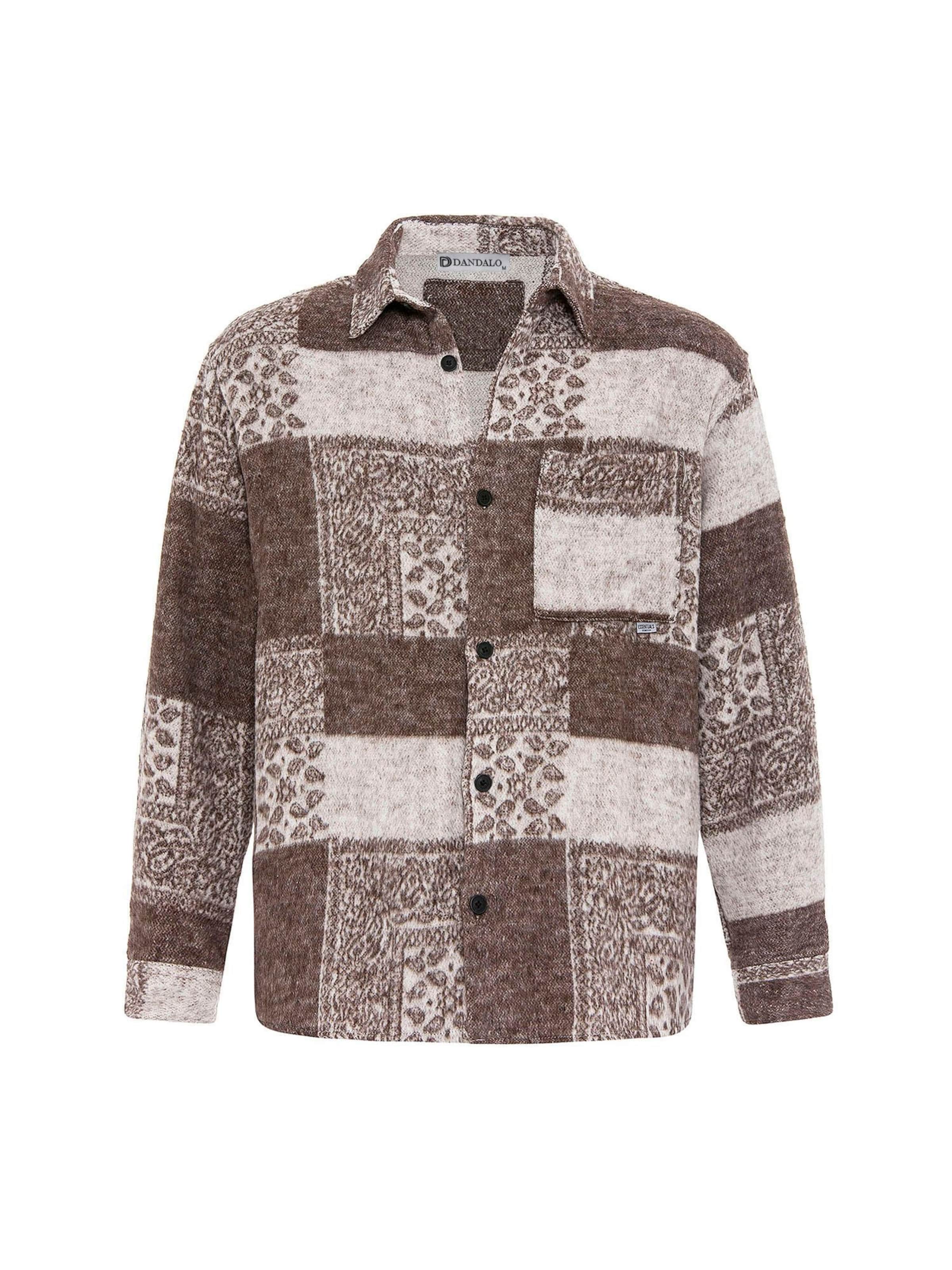 Dandalo Πουκάμισο σε καφέ: μπροστά