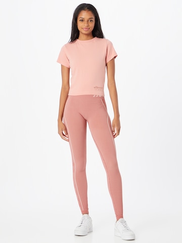 Hummel Skinny Sportbroek in Roze