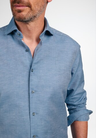 ETERNA Comfort fit Overhemd in Blauw