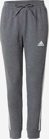 Effilé Pantalon de sport 'Essentials' ADIDAS SPORTSWEAR en gris : devant