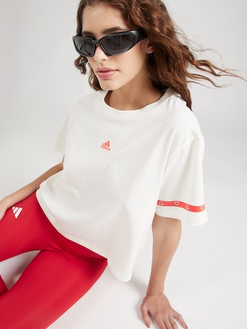 T-shirt fonctionnel 'BL COL GT' ADIDAS SPORTSWEAR en blanc