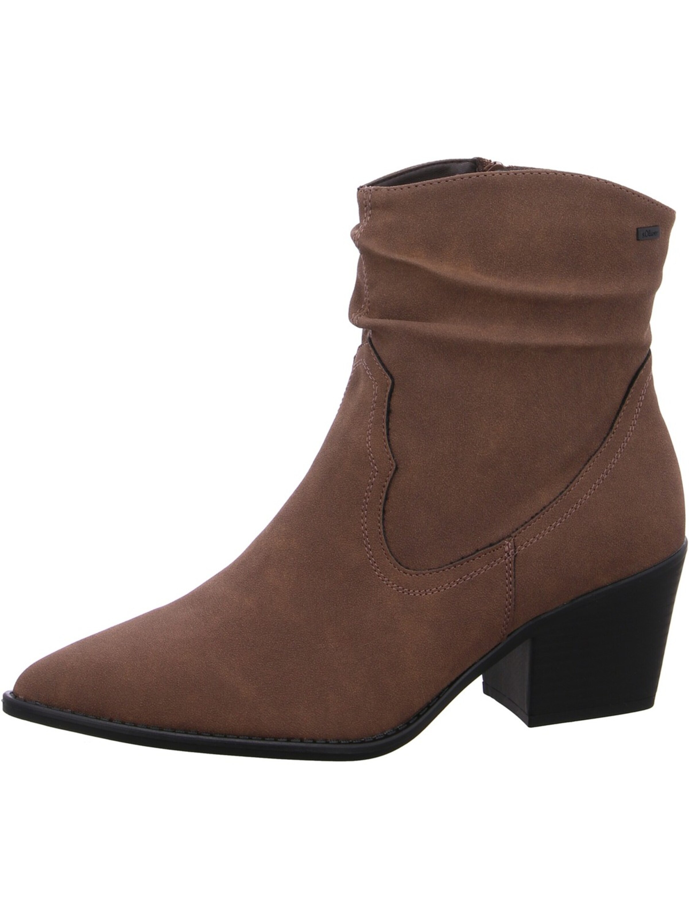 S. Oliver Ankle Boots 's.Oliver Stiefelette Braun'‌‌‌‌‌‌‌ in Braun: Vorderseite